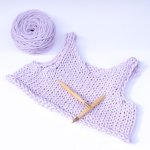 画像1: なるほどCropTop キット＋15mm輪針付き ／極太毛糸なるほど使用 (1)