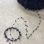 画像1: 中細・不織布リボンファンシーヤーン  50g/250m巻 3色 (1)