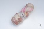 画像8: 手染め糸「またね」梳毛メリノウール100%/かせ  約100g/400m巻 (8)