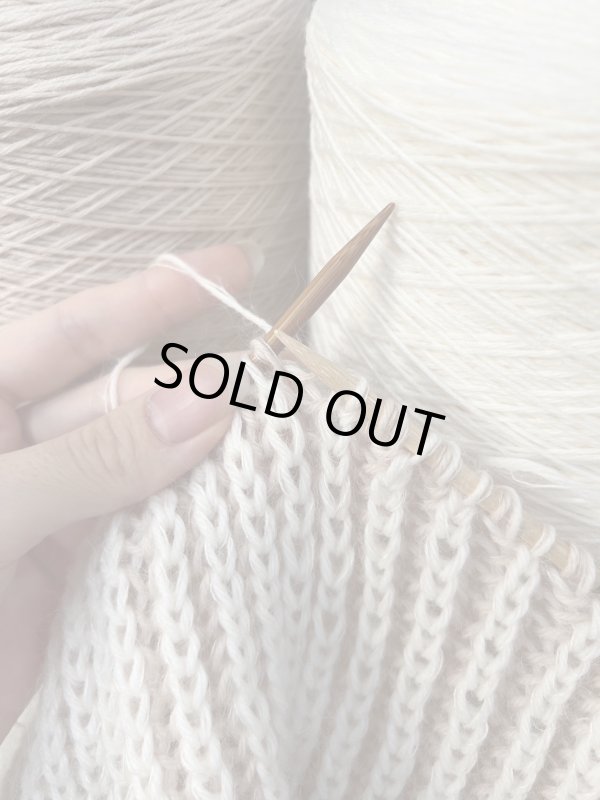 画像2: #まいにちのスヌード キット／梳毛メリノ「またね」×シルクモヘヤ「いつも」 (2)