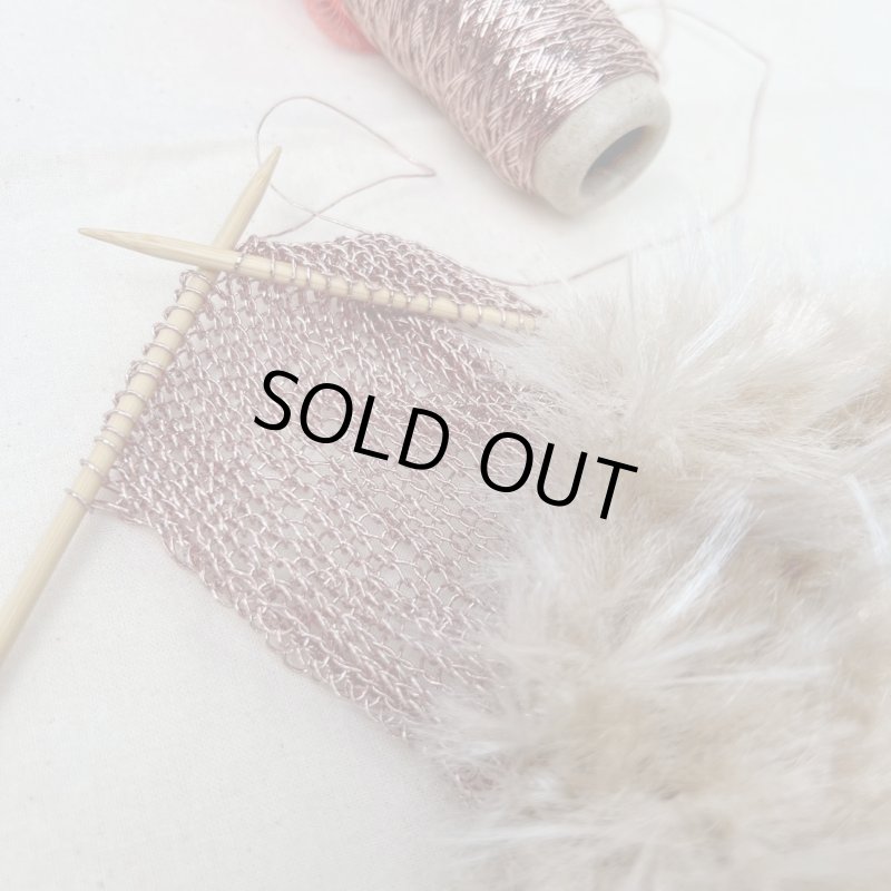 画像8: フリーパターンデータ 「そっと」「あたかも」で編む ファーヘアバンド (8)