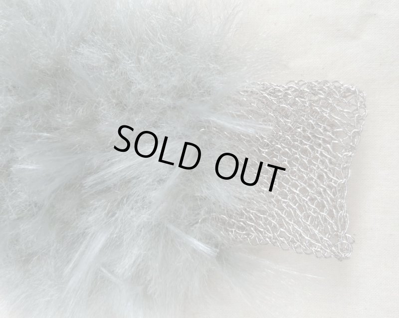 画像8: ファーヘアバンド キット／長短ミックスファーヤーン「そっと」×不思議なラメ糸「あたかも」 (8)