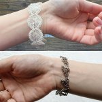 画像2: フリーパターンデータ 〇△アクセサリー 　使用糸「あたかも」 (2)