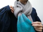 画像1: 瞑想マフラー 配色キット／シルクモヘヤ「いつも」 (1)