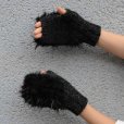 画像8: AMO-ハイブリットニット-手編みフェイクファー付き手袋
