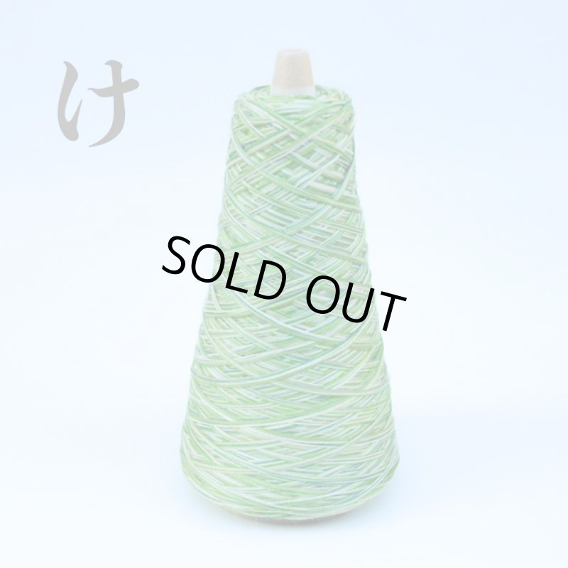 画像10: 靴下専用•一期一会糸 (むろこけひといぬうへ)100gコーン巻き/合細段染め引き揃え工業糸 (10)