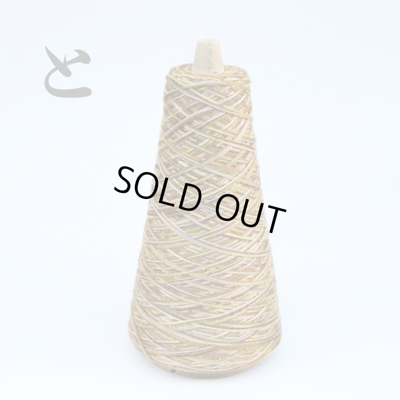 画像14: 靴下専用•一期一会糸 (むろこけひといぬうへ)100gコーン巻き/合細段染め引き揃え工業糸 (14)