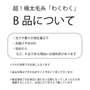 画像: 【B品】アームニッティング専用 南米ウール超極太糸/  わくわく 約240g巻き